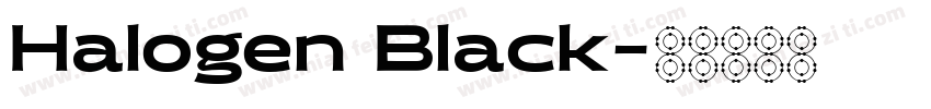 Halogen Black字体转换